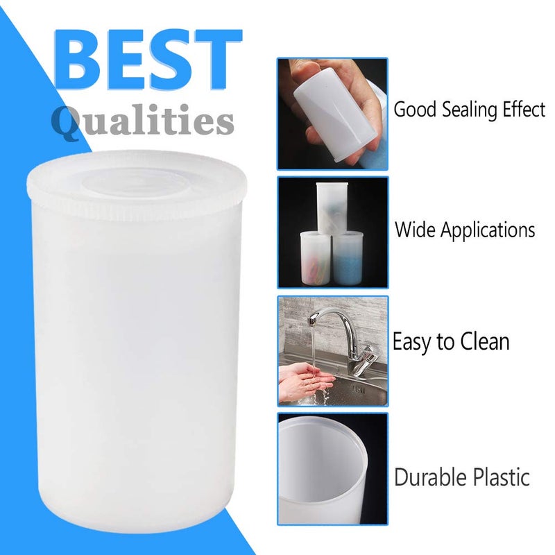 Heqishun 35mm Film Canisters with Caps (35 Pack) Plastic White Empty Film Canister Case Bulk with Lids Storage Reel Containers for Storing Film, Small Accessories, Beads - Image 5